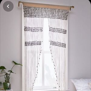 New Urban Outfitters Kelsi Macrame Beaded Curtain